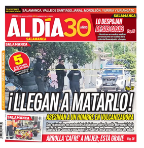 Cover of Periodico Al Dia (Salamanca)