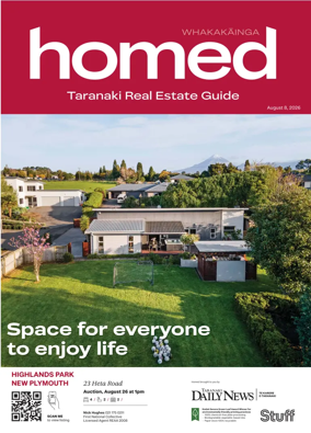 Cover of Homed Taranaki Daily News