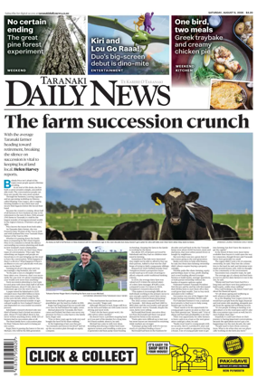 Cover of Taranaki Daily News