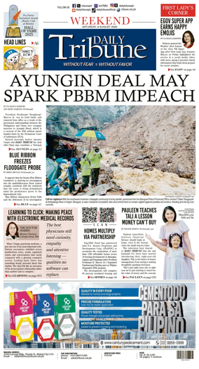Cover of Daily Tribune (Philippines)