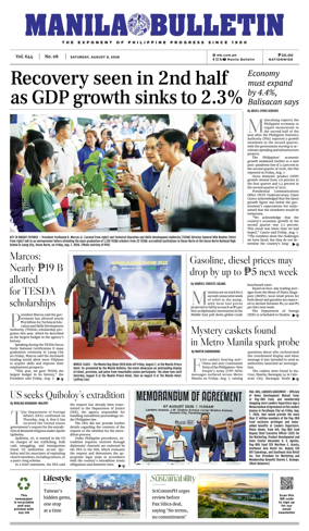Cover of Manila Bulletin