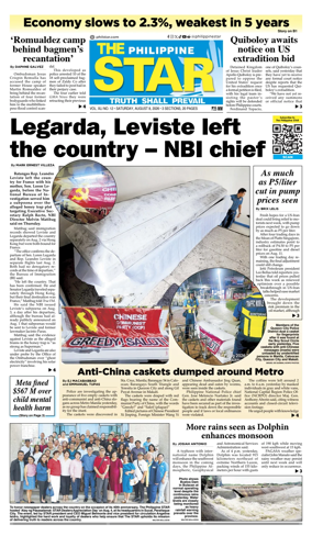 Cover of The Philippine Star