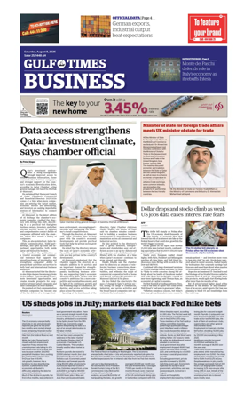 Cover of Gulf Times Business