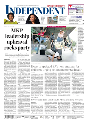 Cover of The Independent on Saturday