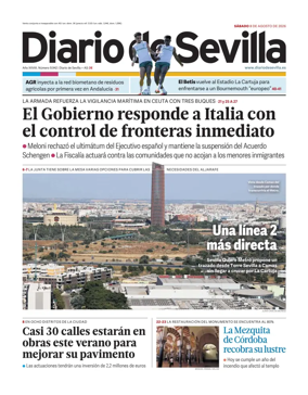 Cover of Diario de Sevilla