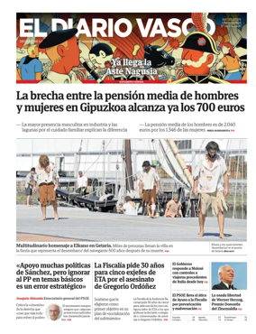 Cover of Diario Vasco (Alto Urola)
