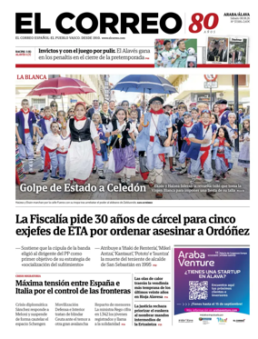 Cover of EL Correo (Alava)
