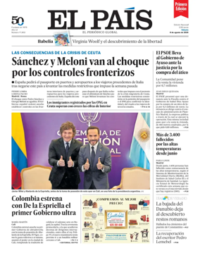 Cover of EL PAIS primera edicion
