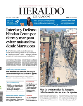 Cover of Heraldo de Aragon
