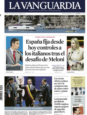Cover of La Vanguardia (1st Edition)