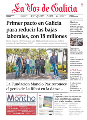 Cover of La Voz de Galicia (Arousa)