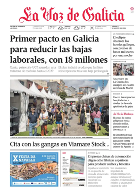 Cover of La Voz de Galicia (Barbanza)