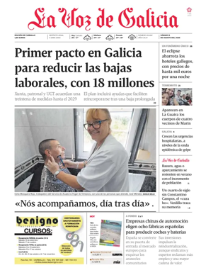 Cover of La Voz de Galicia (Carballo)