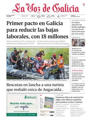 Cover of La Voz de Galicia (Monforte)