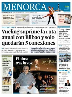 Cover of Menorca Diario Insular