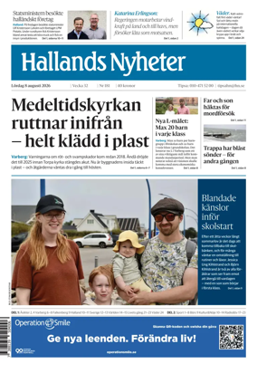 Cover of Hallands Nyheter