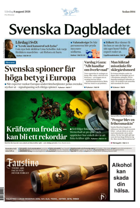 Cover of Svenska Dagbladet