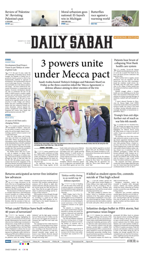 Cover of Daily Sabah (Turkey)