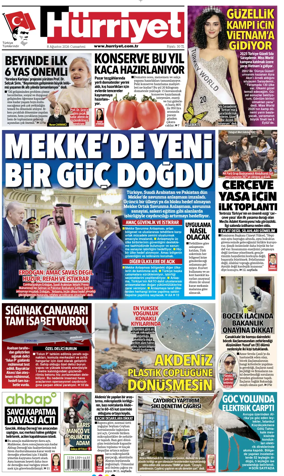 Cover of Hurriyet