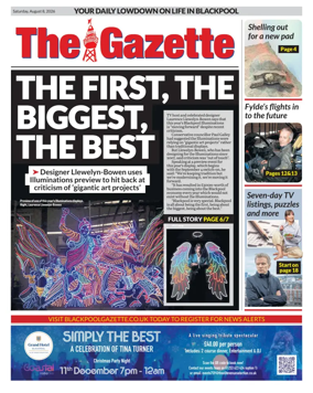 Cover of Blackpool Gazette