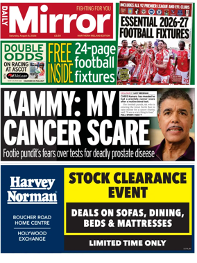 Cover of Daily Mirror (Northern Ireland)