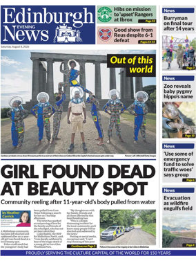 Cover of Edinburgh Evening News