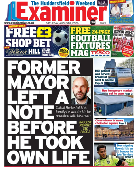 Cover of Huddersfield Daily Examiner
