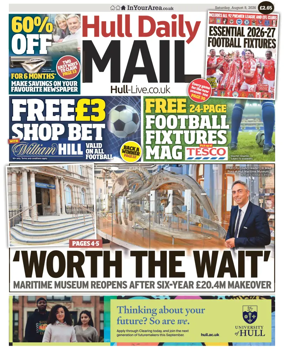 Cover of Hull Daily Mail