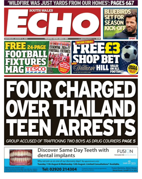 Cover of South Wales Echo
