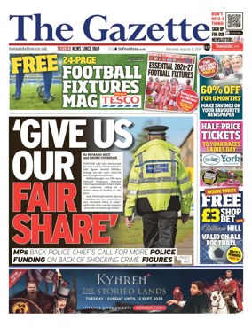 Cover of Teesside Evening Gazette