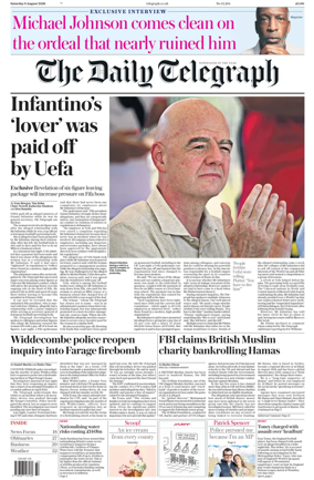 Cover of The Daily Telegraph - Saturday