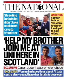 Cover of The National (Scotland)