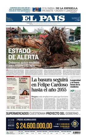 Cover of El Pais (Uruguay)