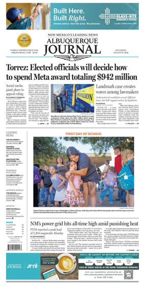 Cover of Albuquerque Journal