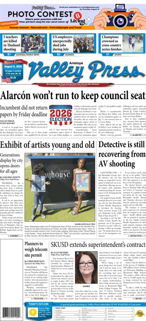 Cover of Antelope Valley Press