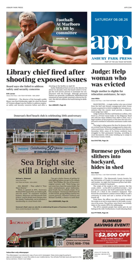 Cover of Asbury Park Press