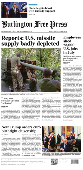 Cover of Burlington Free Press