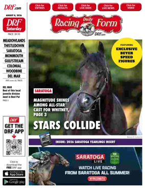 Cover of Daily Racing Form National Digital Edition
