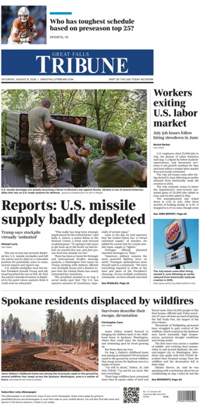 Cover of Great Falls Tribune