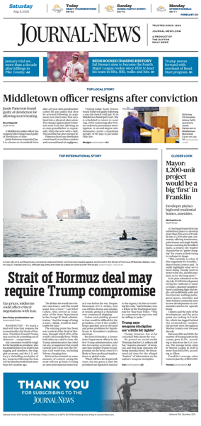 Cover of Hamilton Journal News