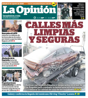 Cover of La Opinion
