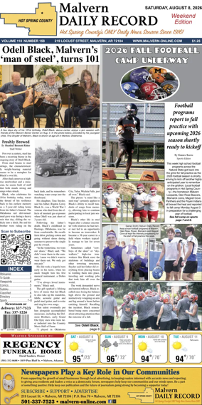 Cover of Malvern Daily Record
