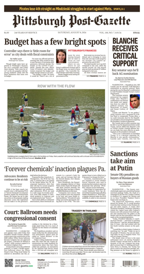 Cover of Pittsburgh Post-Gazette