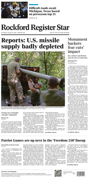 Cover of Rockford Register Star