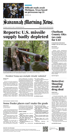 Cover of Savannah Morning News