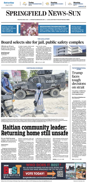 Cover of Springfield News-Sun