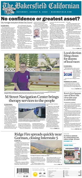 Cover of The Bakersfield Californian