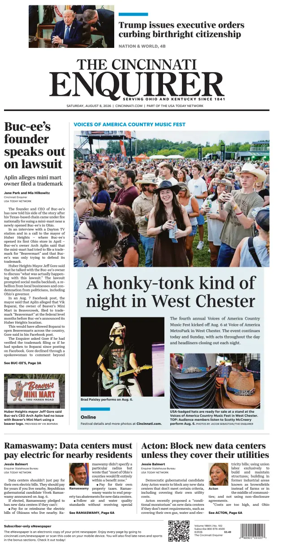 Cover of The Cincinnati Enquirer