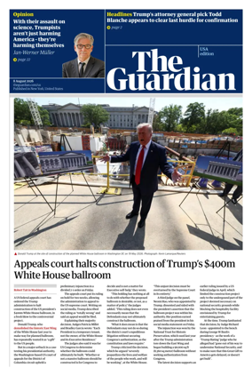 Cover of The Guardian (USA)