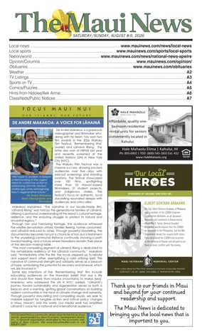 Cover of The Maui News - Weekender